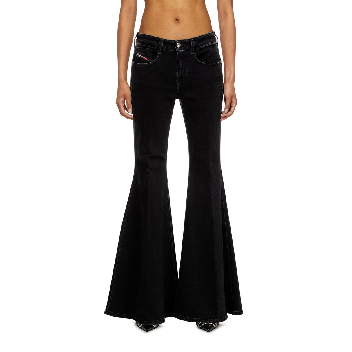 Diesel FLARE JEANS1970 D-BLEESS, Black