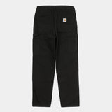 Carhartt WIP DOUBLE KNEE PANT, Black (Rinsed)