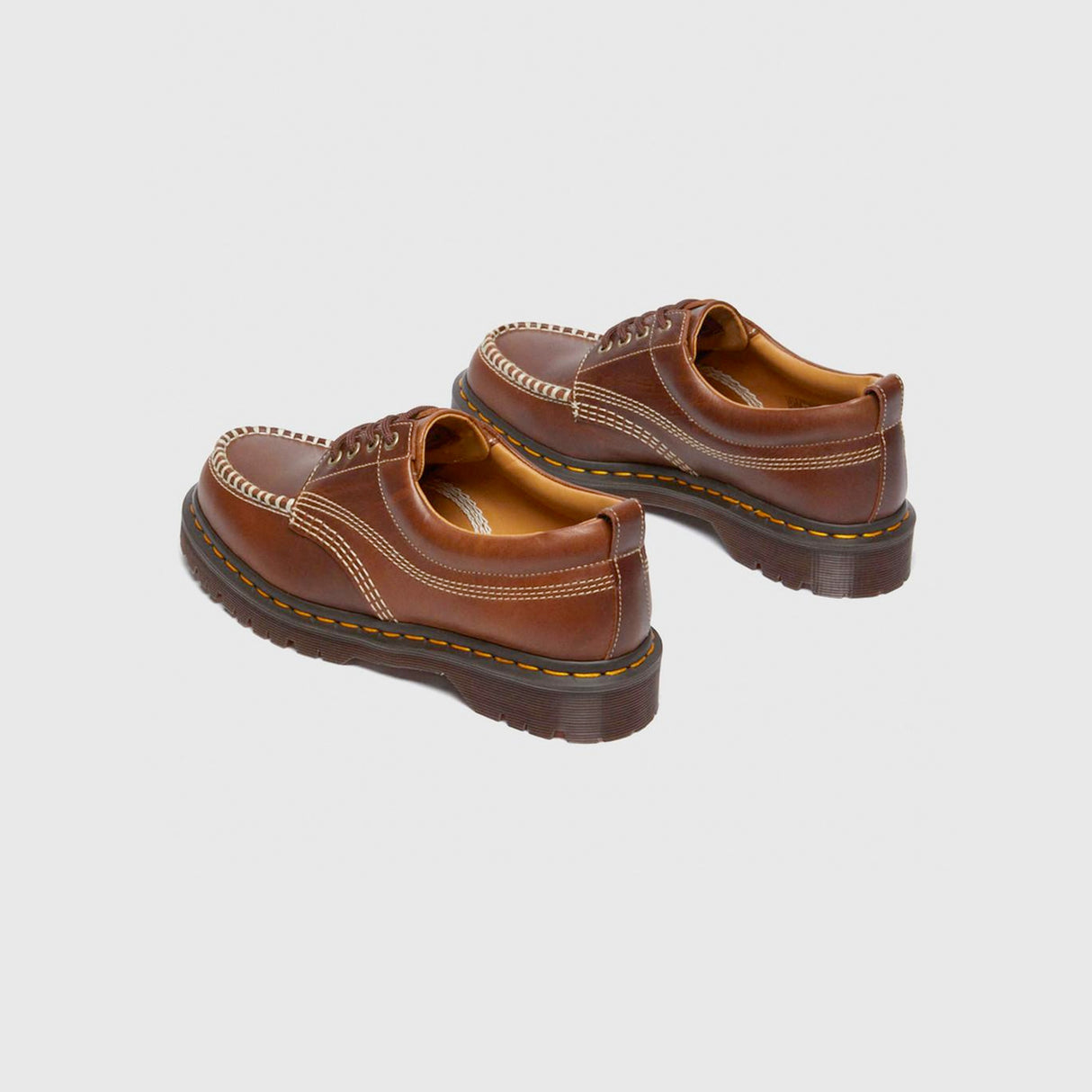 Dr. Martens LOWELL LEATHER MOC TOE SHOES, Butterscotch