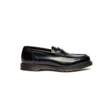Black loafer on a white background