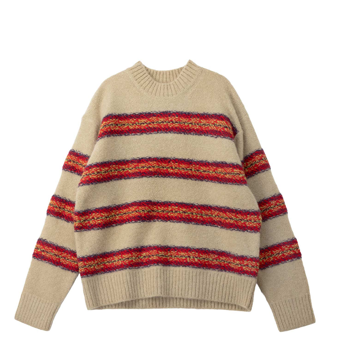 Stripe sweater on a white background
