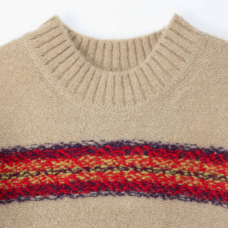Dries Van Noten STRIPED SWEATER, Ecru