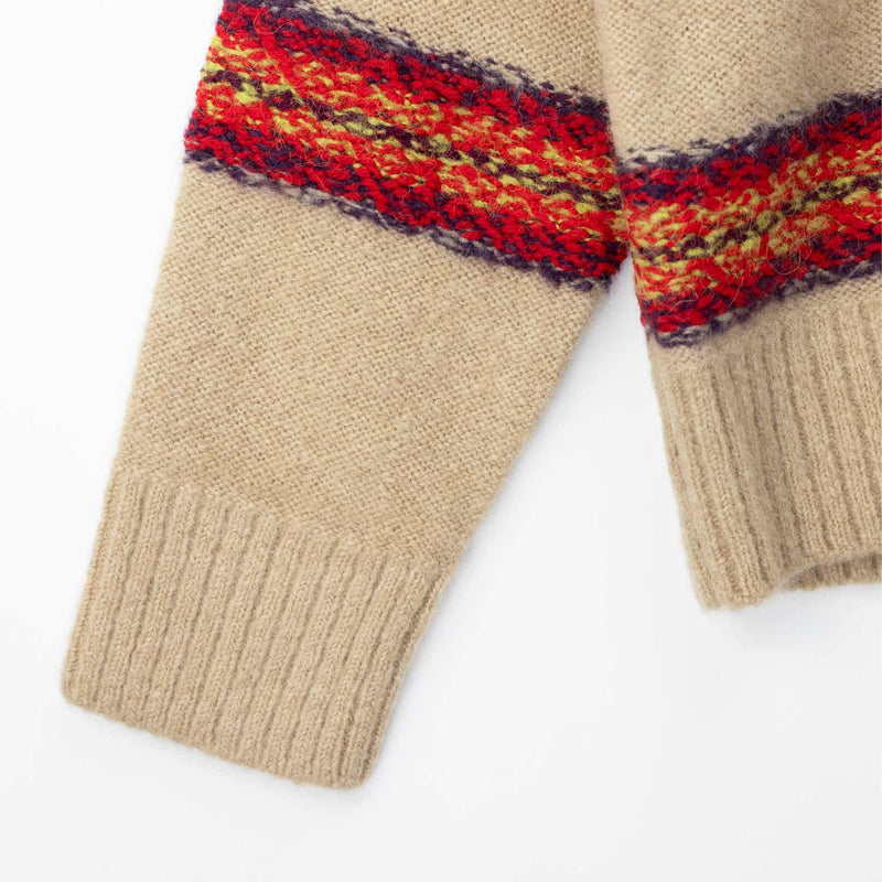 Dries Van Noten STRIPED SWEATER, Ecru