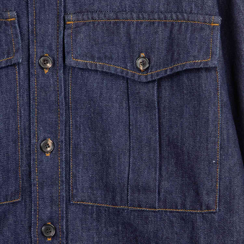 Dries Van Noten CALENDOS 2381 DENIM SHIRT, Indigo