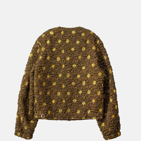 Dries Van Noten FLORAL JACQUARD JACKET, Brown