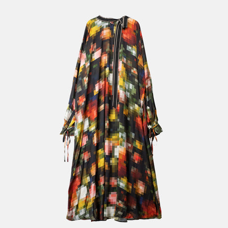 Dries Van Noten PRINTED VISCOSE DRESS, Black