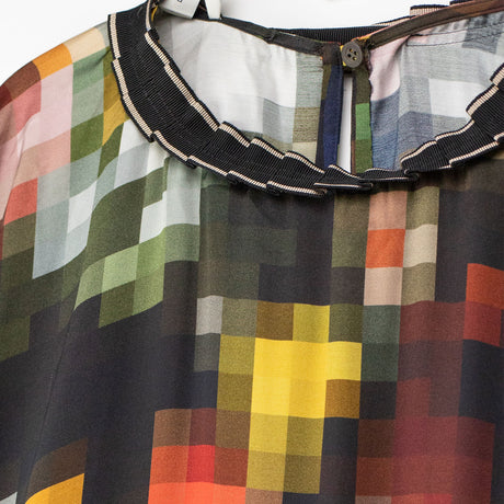 Dries Van Noten PRINTED VISCOSE DRESS, Black