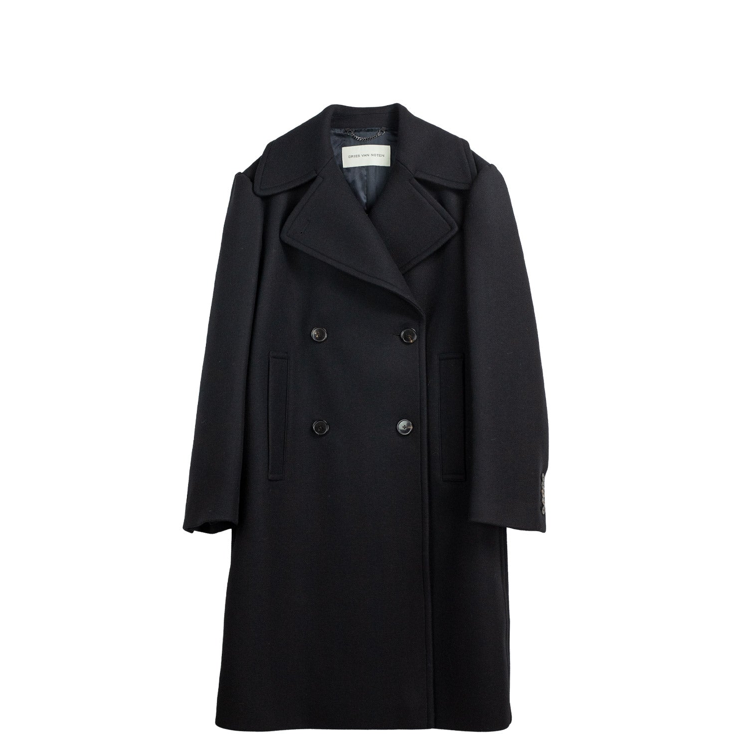 【DRIES VAN NOTEN】 コート 黒 Dries Van Noten RAQUEL 2216 COAT, Black – Beamhill