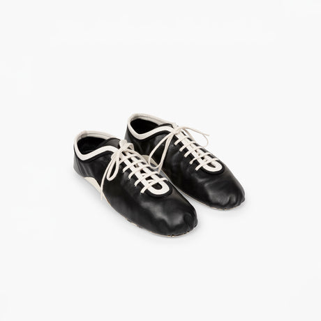 Dries Van Noten WS261-1002 LEATHER BALLERINA SNEAKER, Black