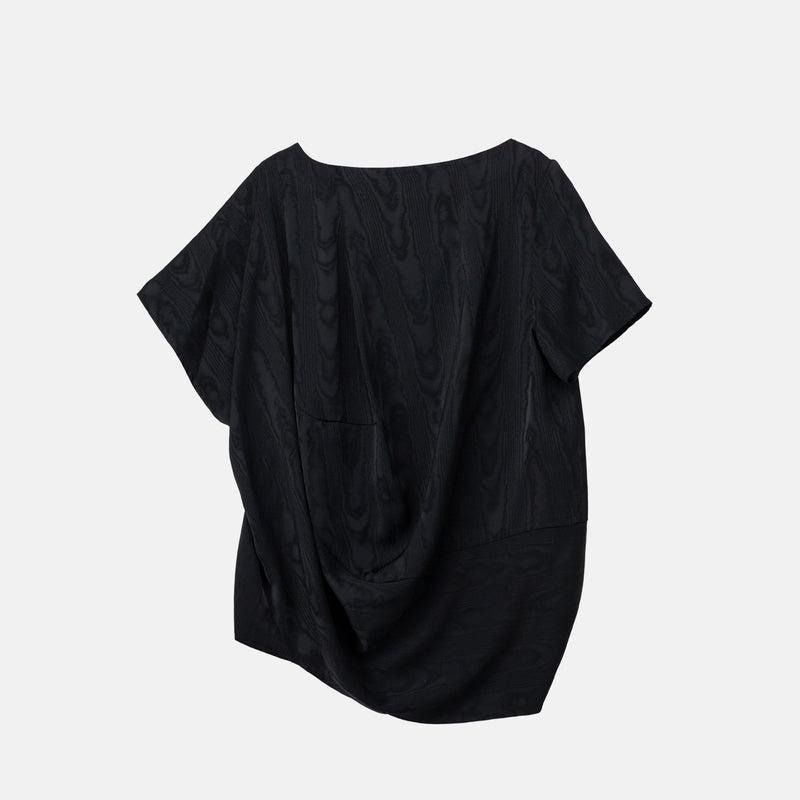 Dries Van Noten ASYMMETRICAL TOP, Black