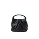 Dries Van Noten BW261-CRISP709-116 SMALL PLEATED LEATHER BAG, Black