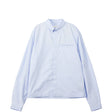 Light blue shirt on a white background