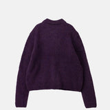 Dries Van Noten WOOL BLEND CARDIGAN, Purple