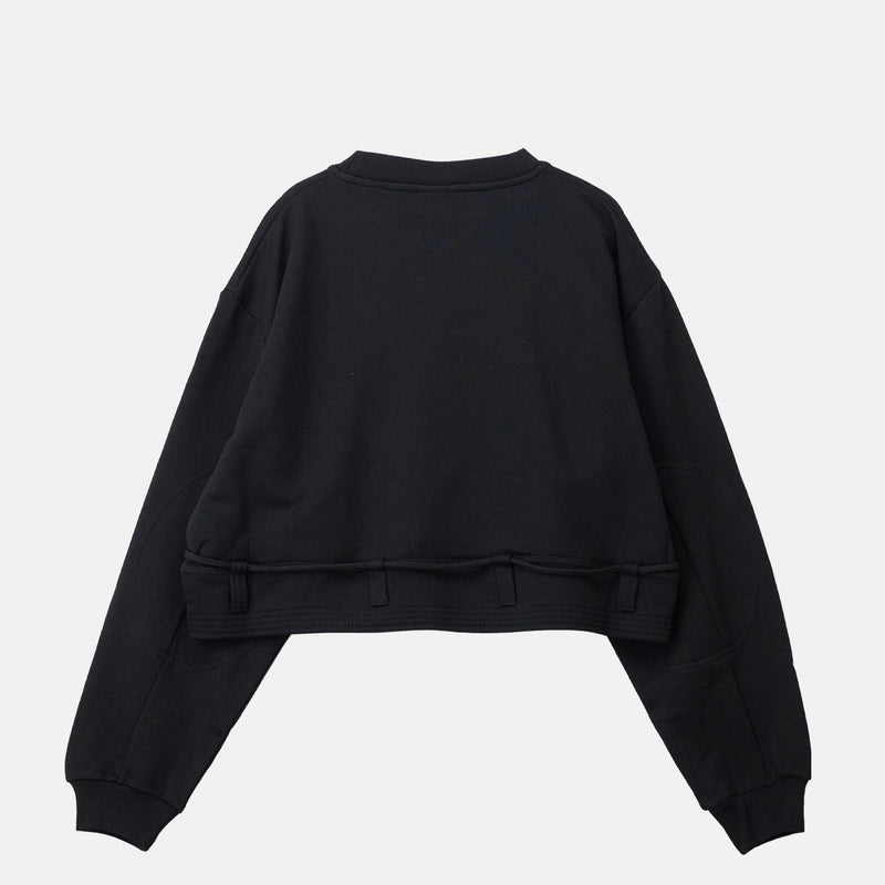 Dries Van Noten CROPPED SWEATSHIRT, Black