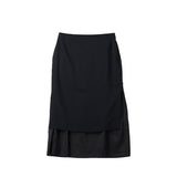 Dries Van Noten LAYERED SKIRT, Black