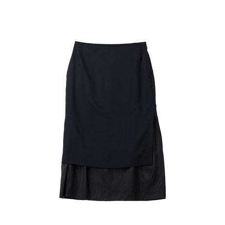 Dries Van Noten LAYERED SKIRT, Black