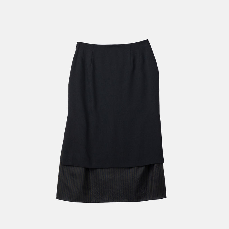 Black skirt on a white background