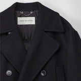 Dries Van Noten WOOL CABAN COAT, Black