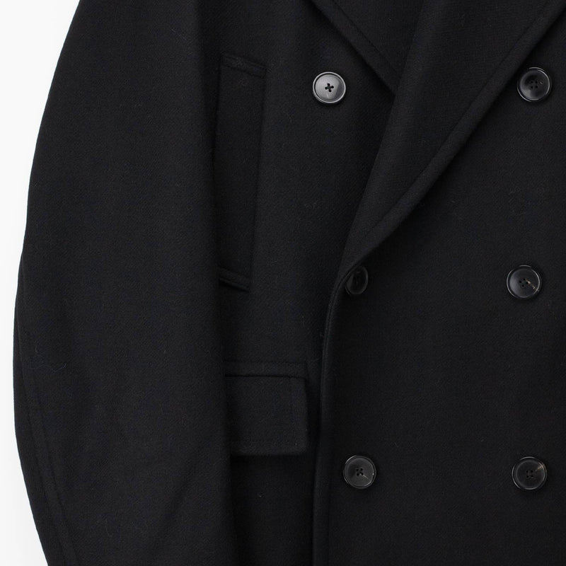 Dries Van Noten WOOL CABAN COAT, Black