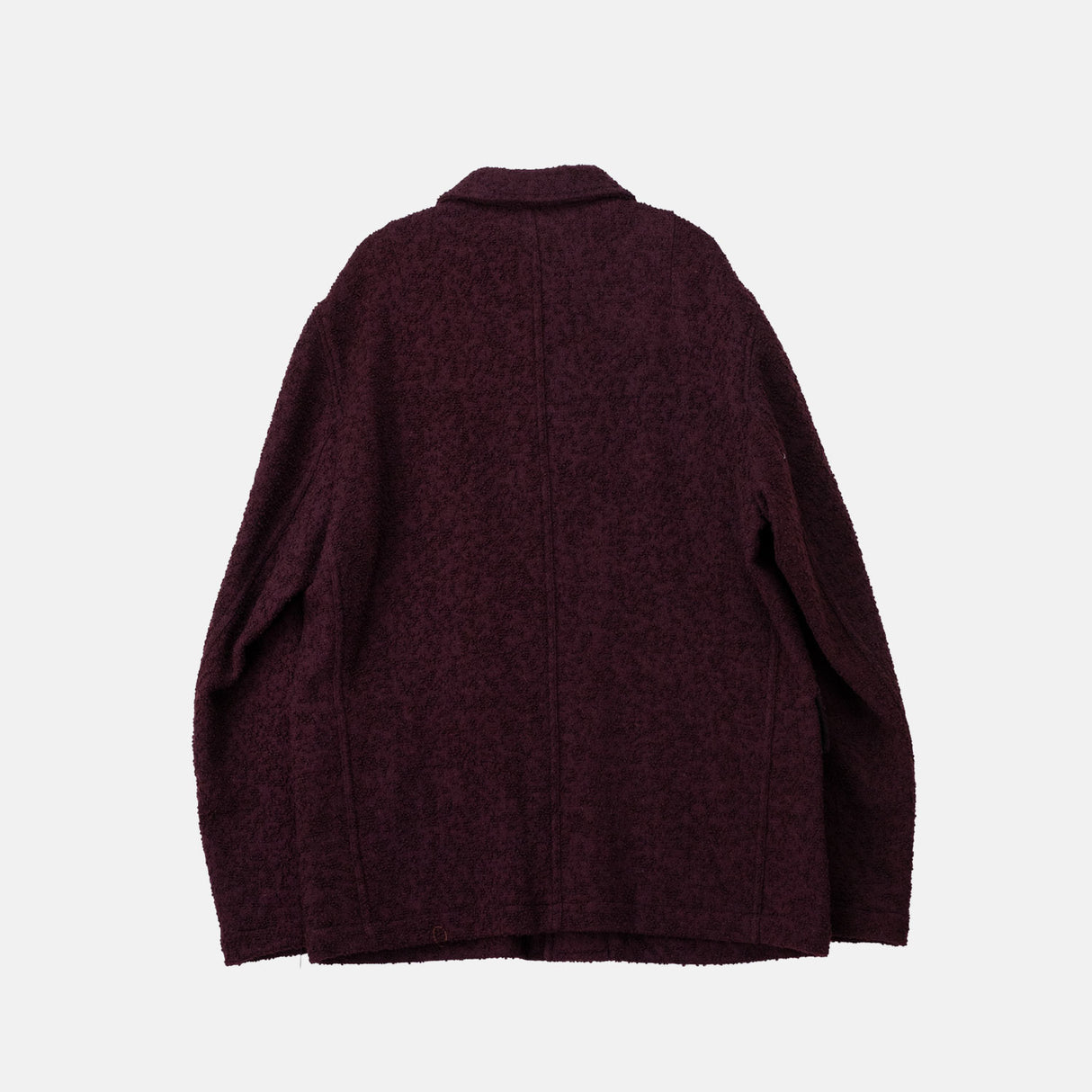 Dries Van Noten BOUCLÉ WOOL JACKET, Burgundy