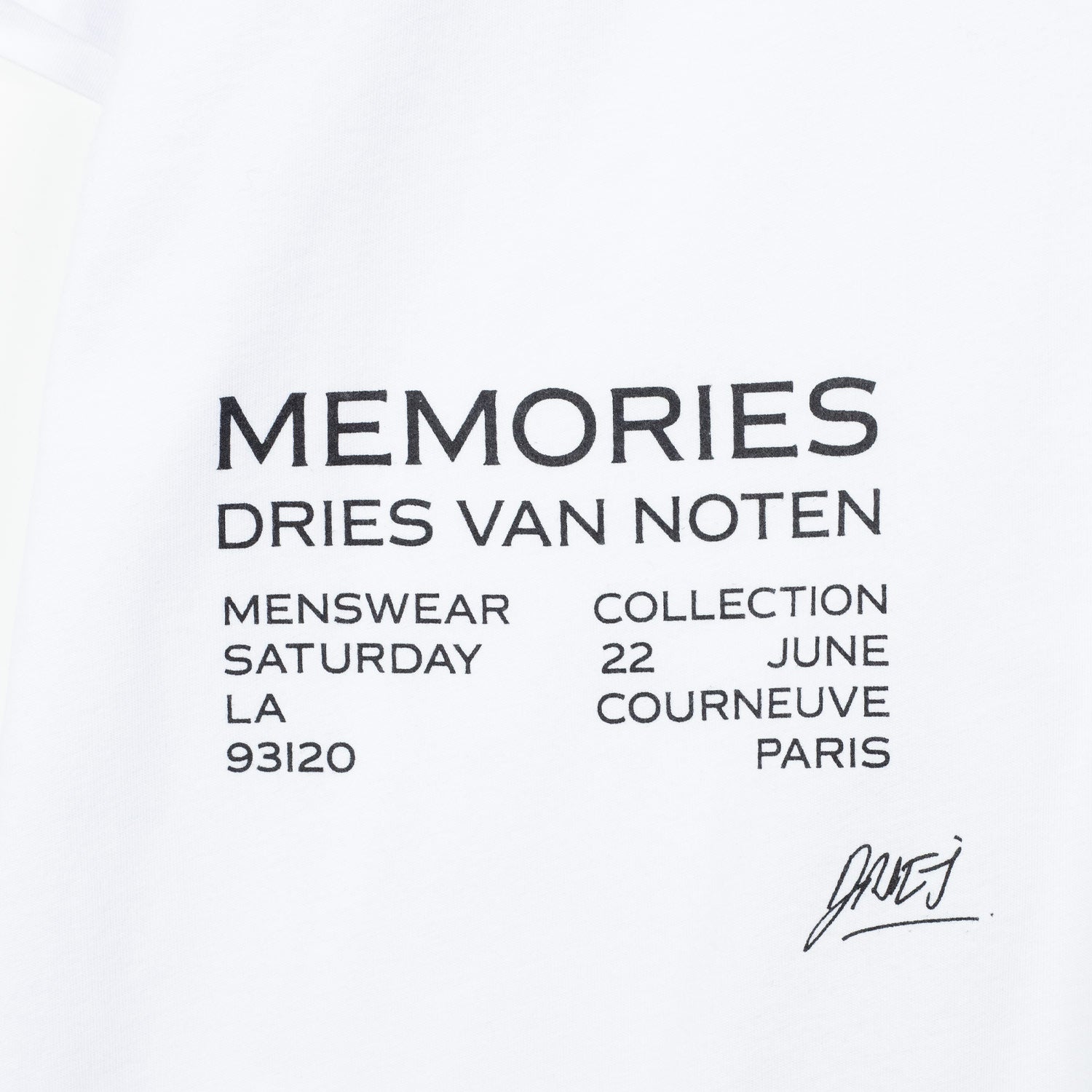 Dries Van Noten HEER PR 1600 T-SHIRT, White – Beamhill