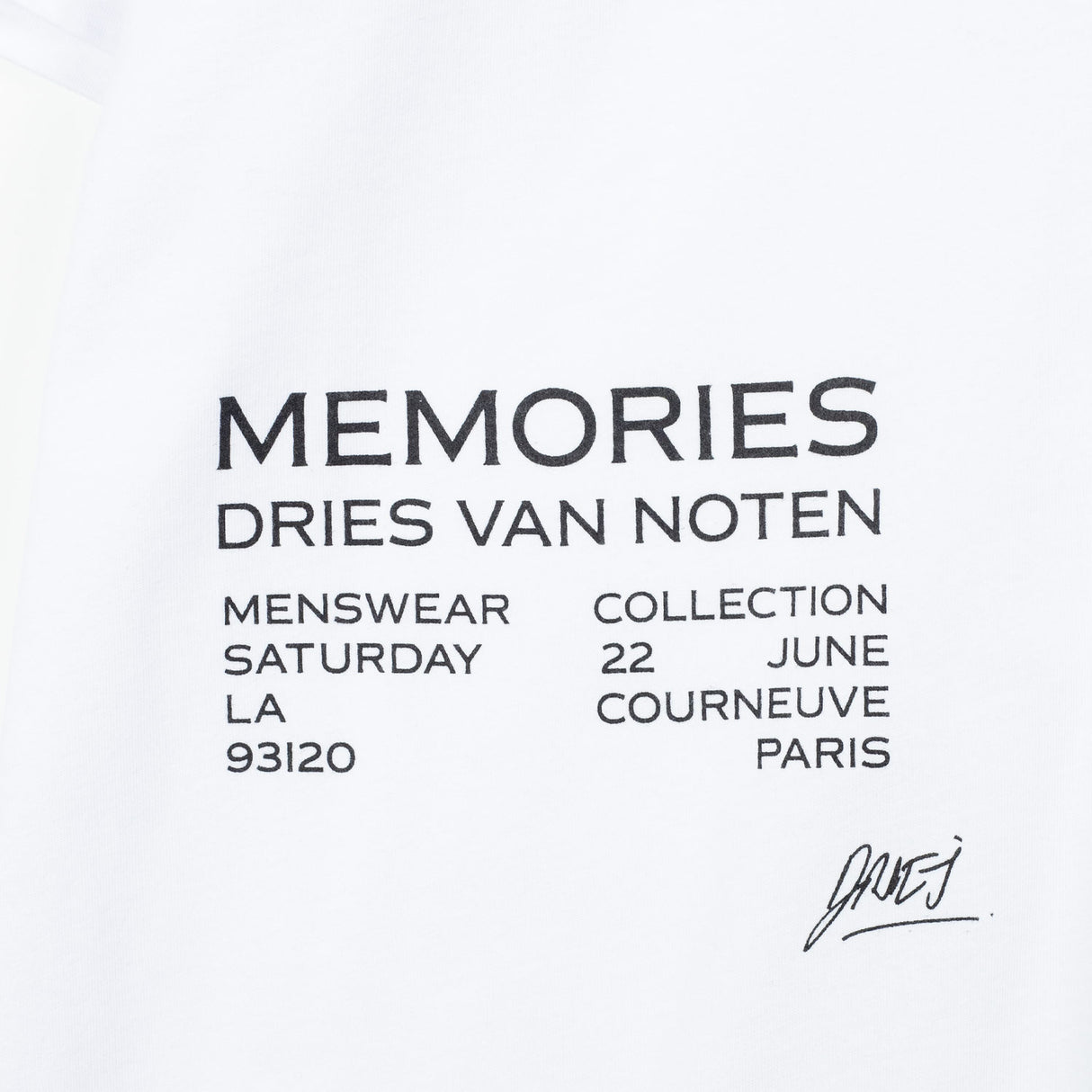 Dries Van Noten HEER PR 1600 T-SHIRT, White