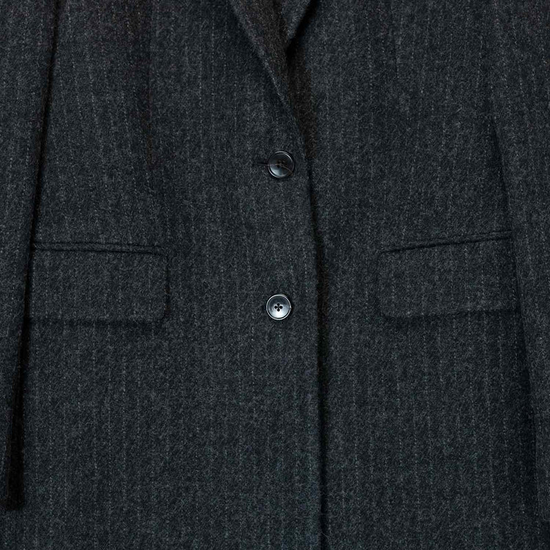 Dries Van Noten RAFTAN 2042 COAT, Dark Grey