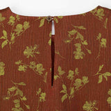 Dries Van Noten GATHERED SHIRT, Rust