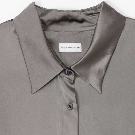Dries Van Noten CLEA 3024 SILK SHIRT, Taupe