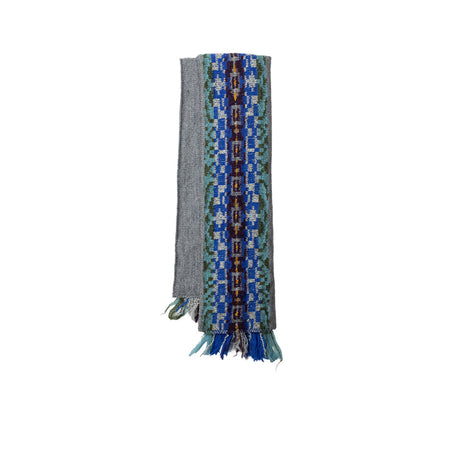 Blue scarf on a white background
