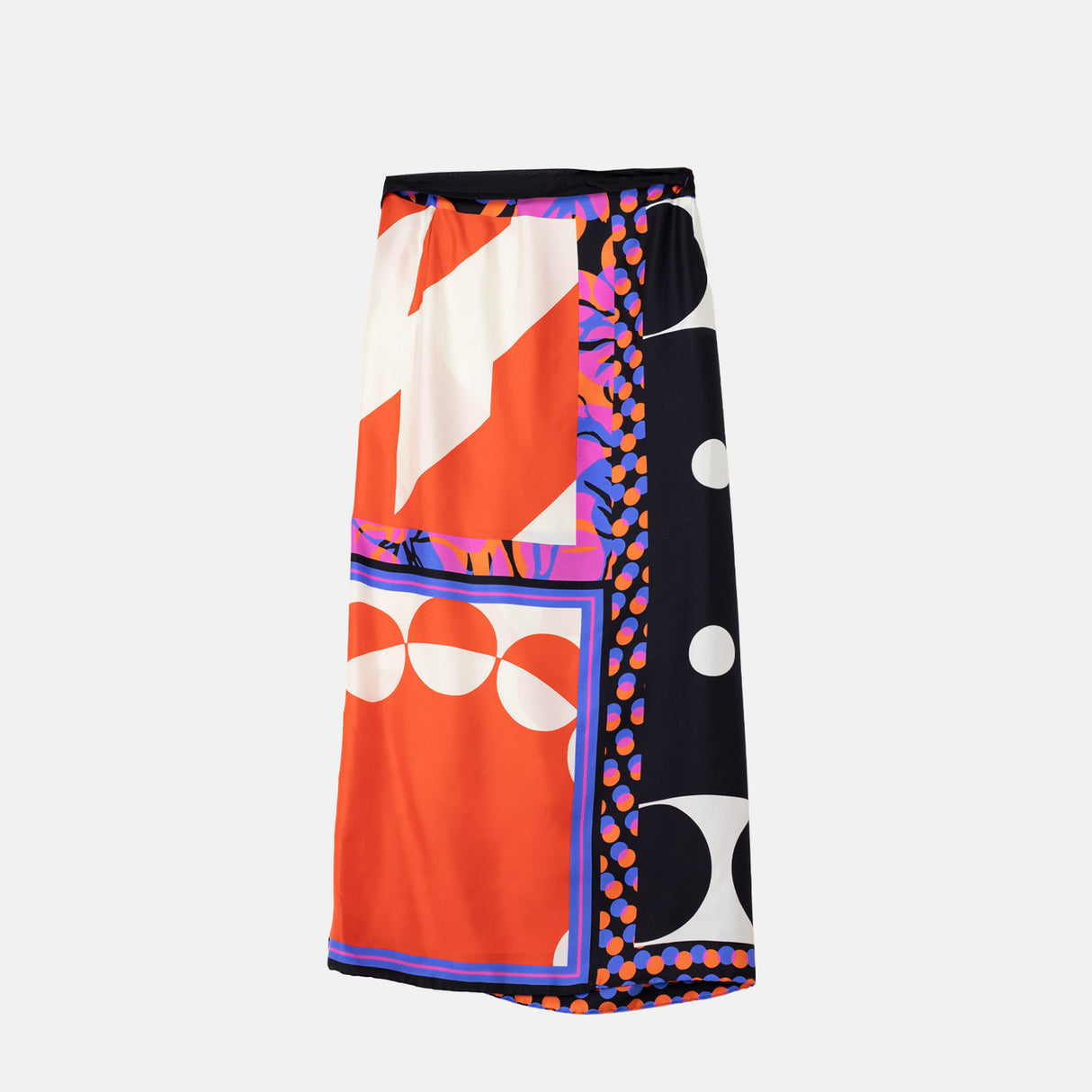 Dries Van Noten 3060 LONG WRAP SCARF-SKIRT, Dessin A