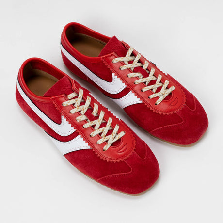 Dries Van Noten SUEDE SNEAKERS, Red