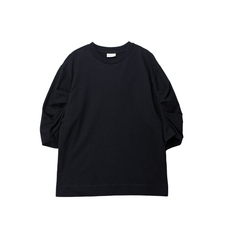 Black long-sleeve shirt on a white background