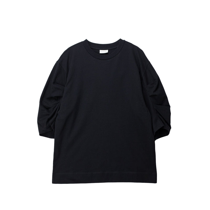 Black long-sleeve shirt on a white background