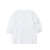 White t-shirt on a white background