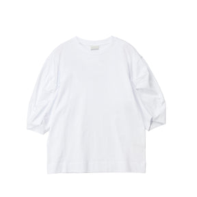White t-shirt on a white background