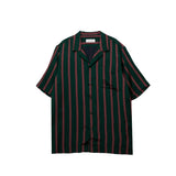 Striped shirt on a white background.