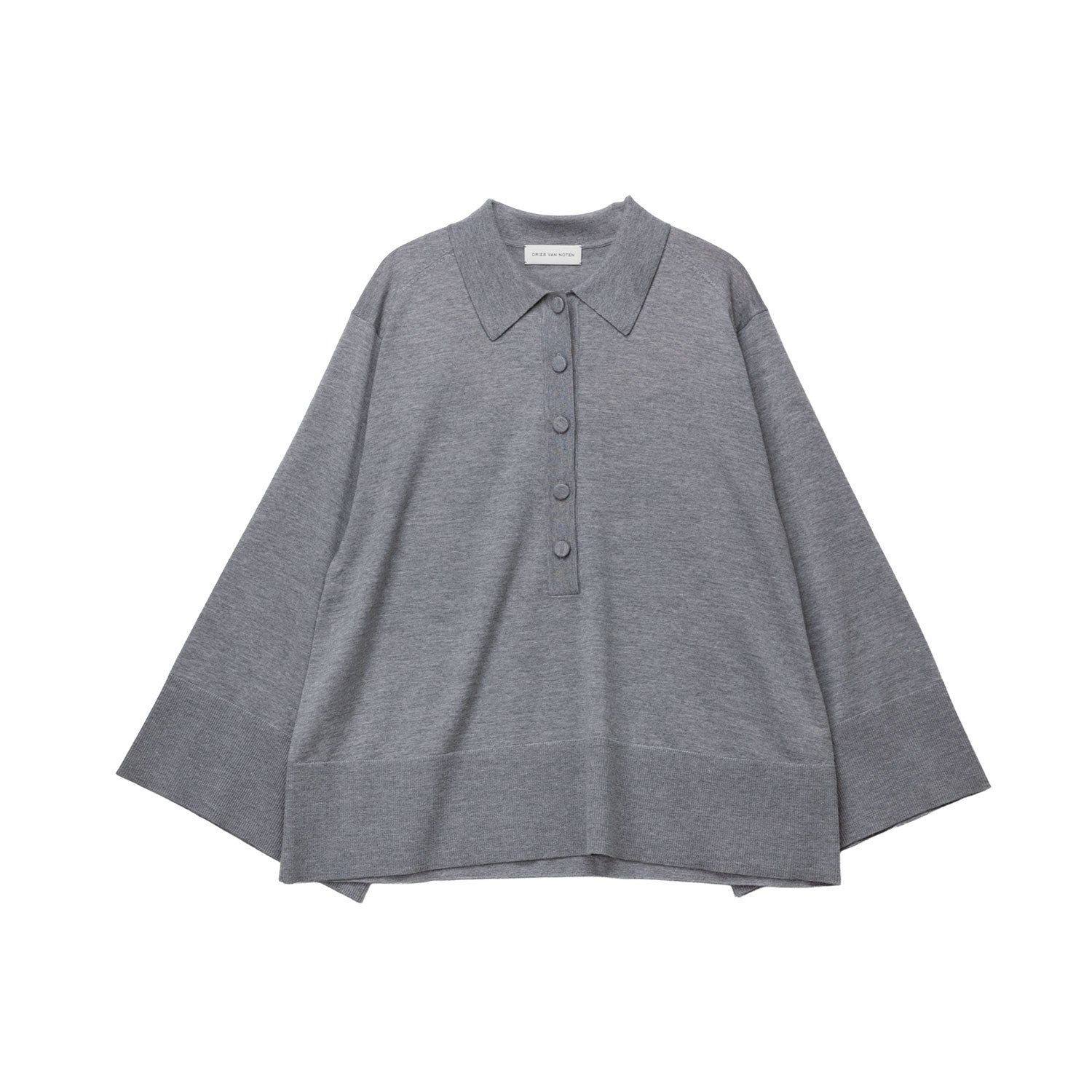 Dries Van Noten TALIS 3700 POLO SWEATER, Grey – Beamhill