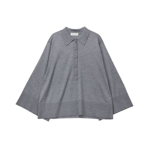 Grey sweater on a white background