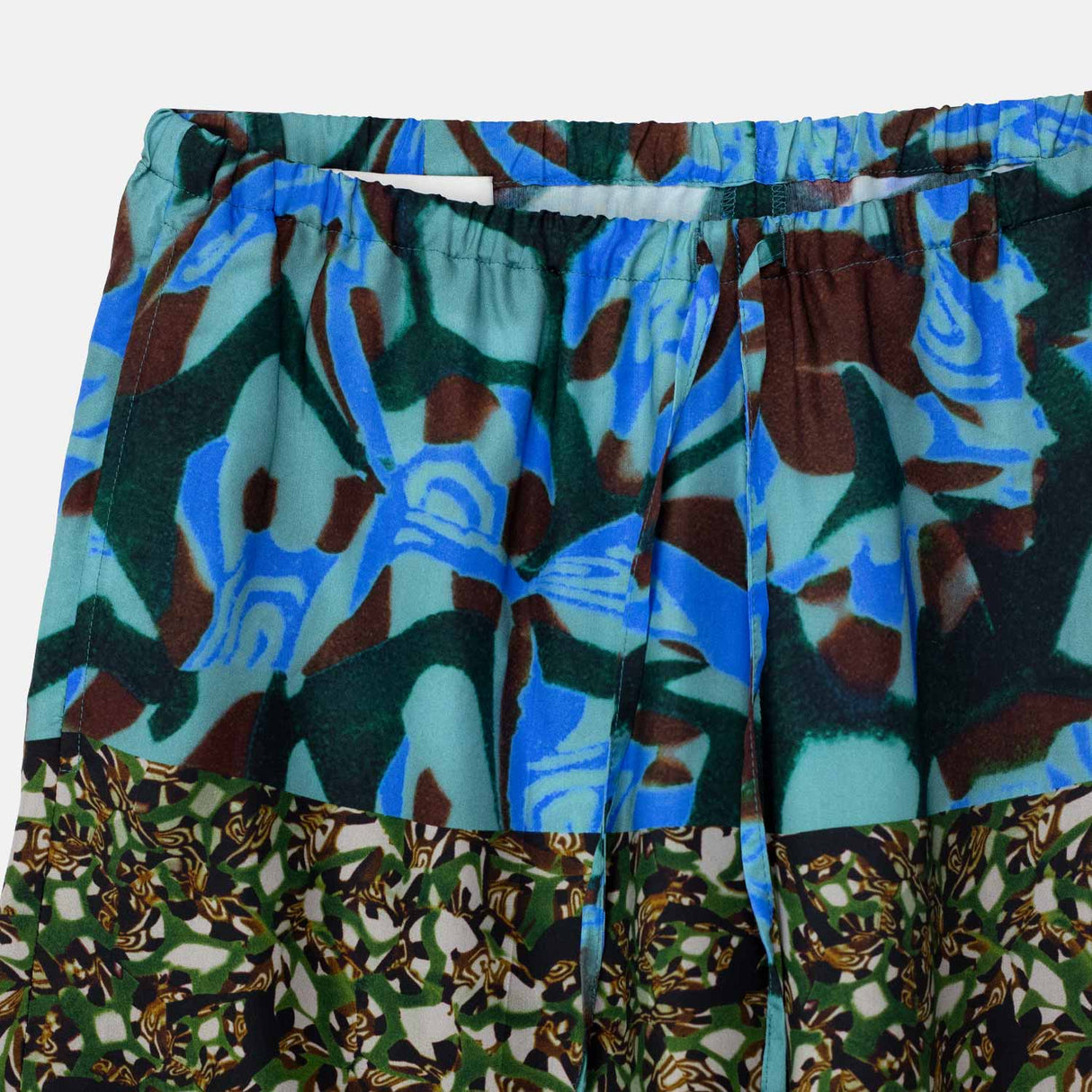Dries Van Noten WIDE LONG PANTS, Bottle Green