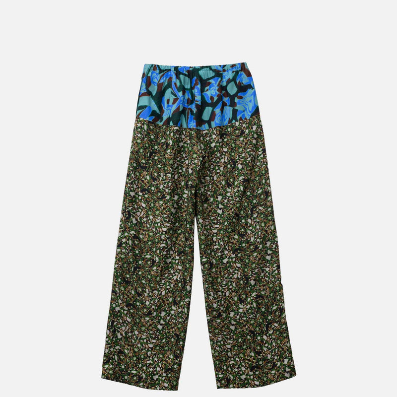 Dries Van Noten WIDE LONG PANTS, Bottle Green