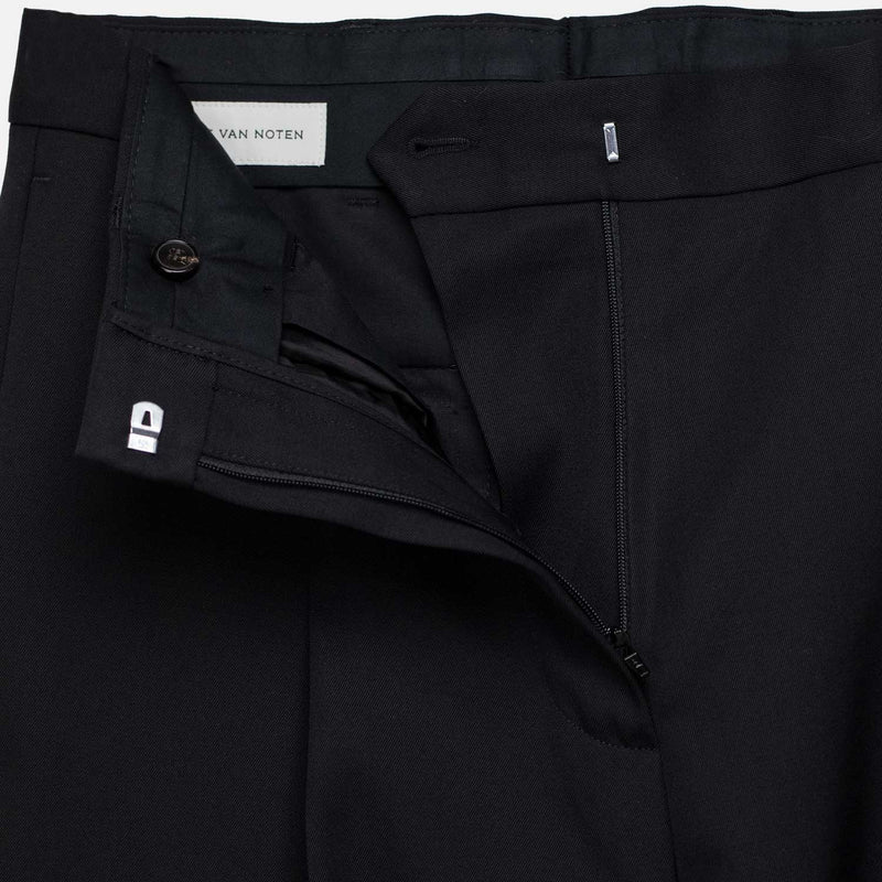 Dries Van Noten 3122 PORTIAS TAILORED WOOL PANTS, Black