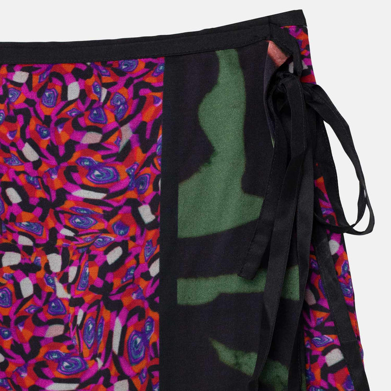 Dries Van Noten SHORT WRAP SKIRT, Dessin A