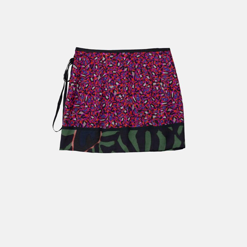 Dries Van Noten SHORT WRAP SKIRT, Dessin A