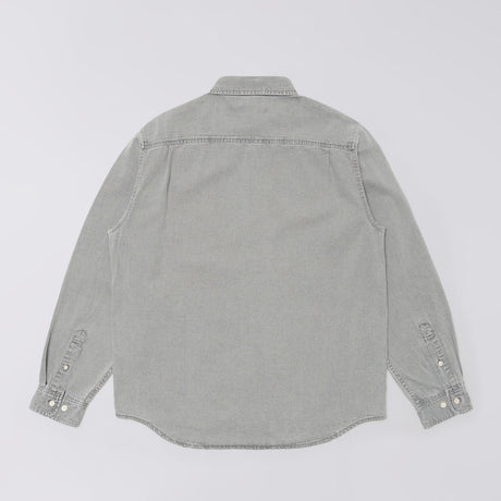 Edwin ARLO SHIRT LS, Black Heavy Bleach Wash