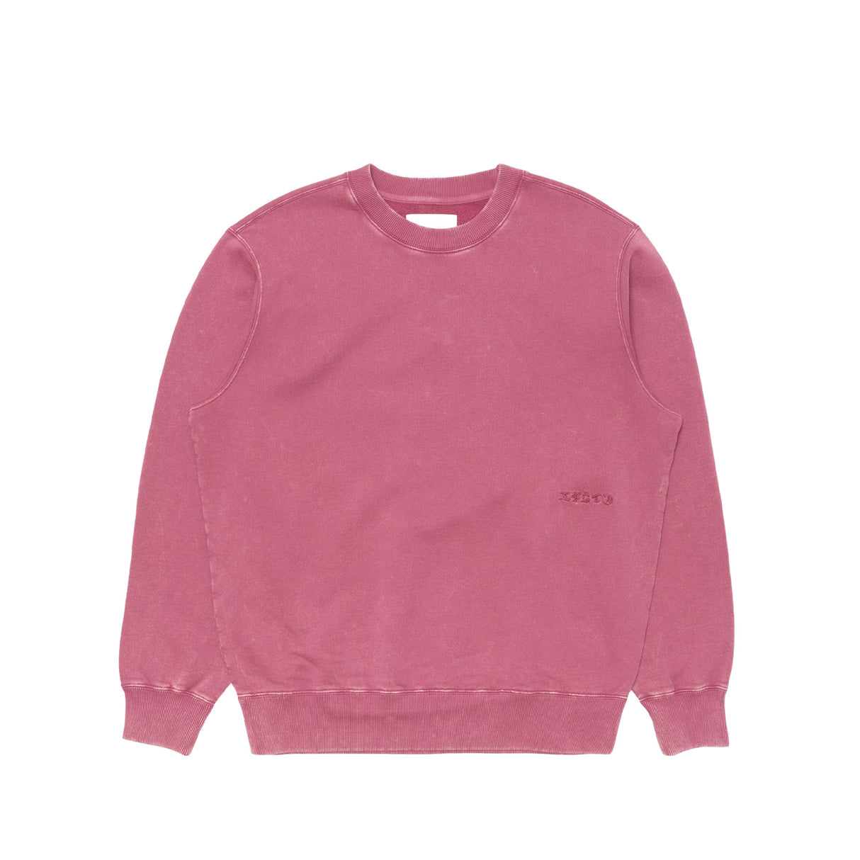 Edwin AXIOM CREW SWEATSHIRT, Red Plum Marble Fade Out