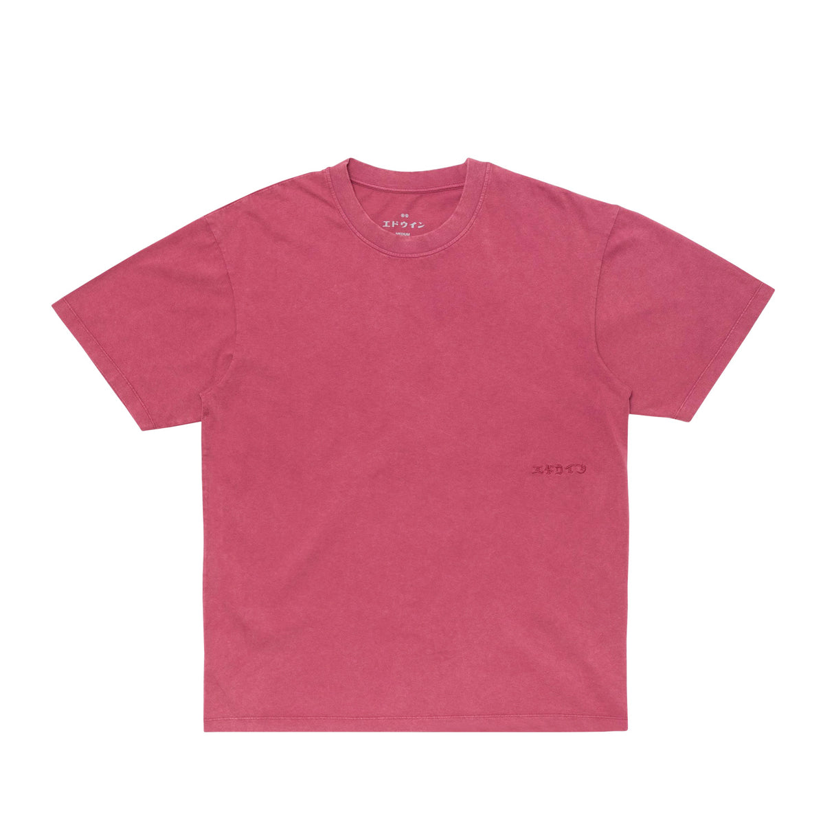 Edwin AXIOM T-SHIRT, Red Plum Marble Fade Out