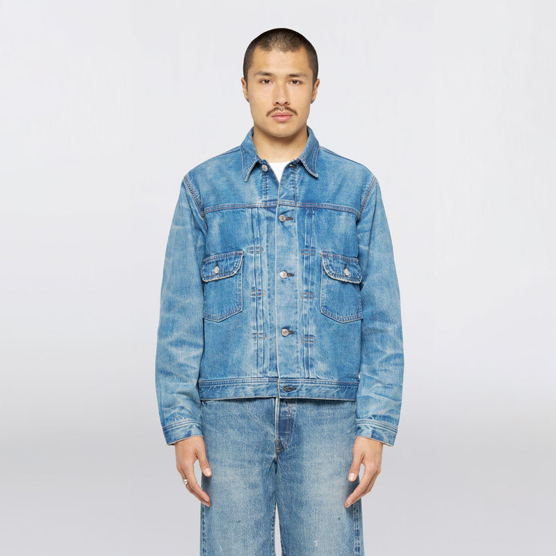 Edwin DENIM JACKET, Kaihara Blue Light Used