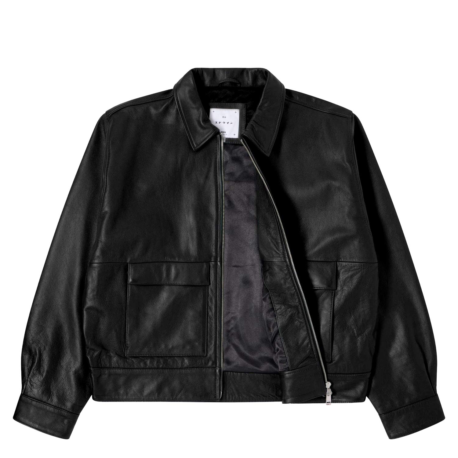 Edwin DOGMA JACKET LEATHER, Black – Beamhill