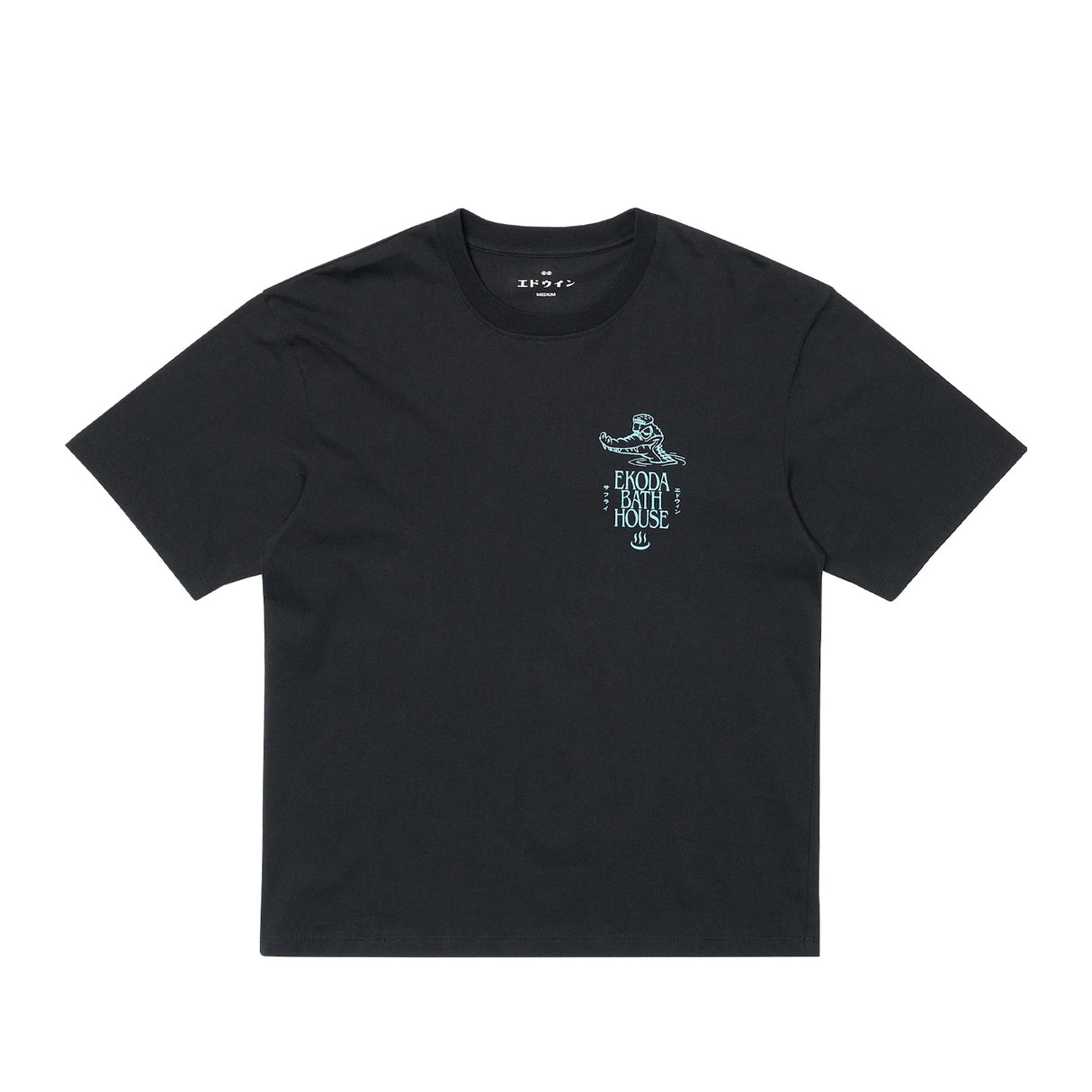 Edwin EKODA BATH HOUSE T-SHIRT, Washed Black